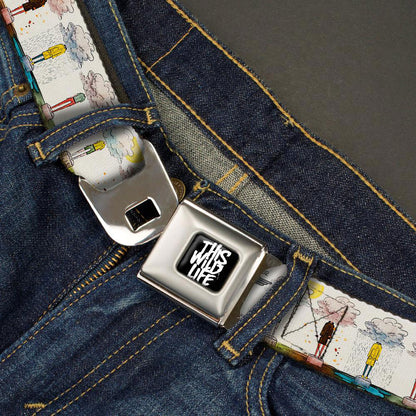 This Wild Life Clouded People Seatbelt Buckle Belt Back