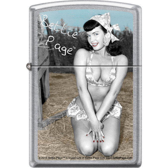 Bettie Page Kneeling Refillable Lighter
