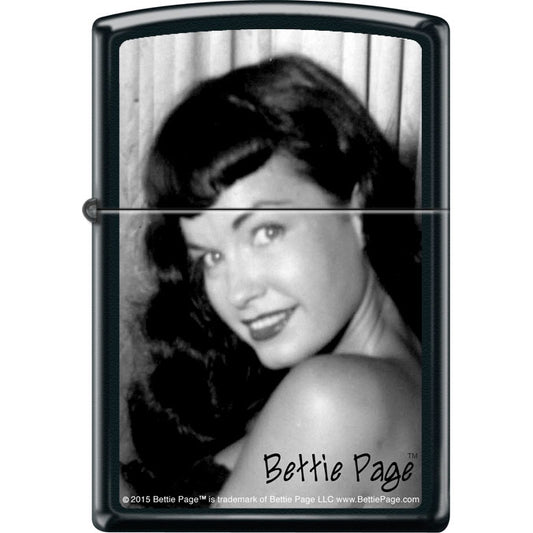 Bettie Page Portrait Refillable Lighter