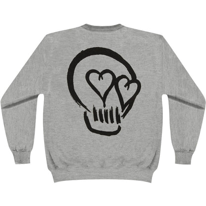 5 Seconds Of Summer Skull Sweat Grey Sweatshirt Back