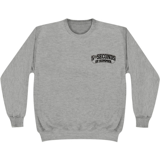 5 Seconds Of Summer Skull Sweat Grey Sweatshirt Front