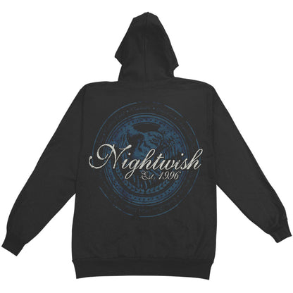 Nightwish Logo Owl Zippered Hooded Sweatshirt Back