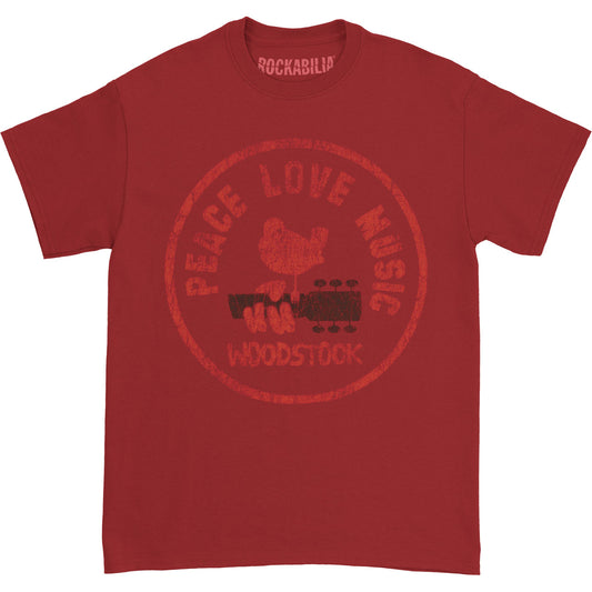 Woodstock Peace Love Music T-shirt Front