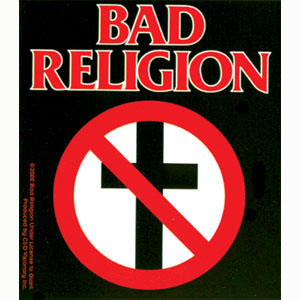Bad Religion No Cross Sticker Front