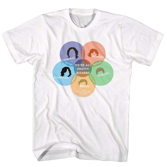 Breakfast Club Venn Diagram T-shirt Front