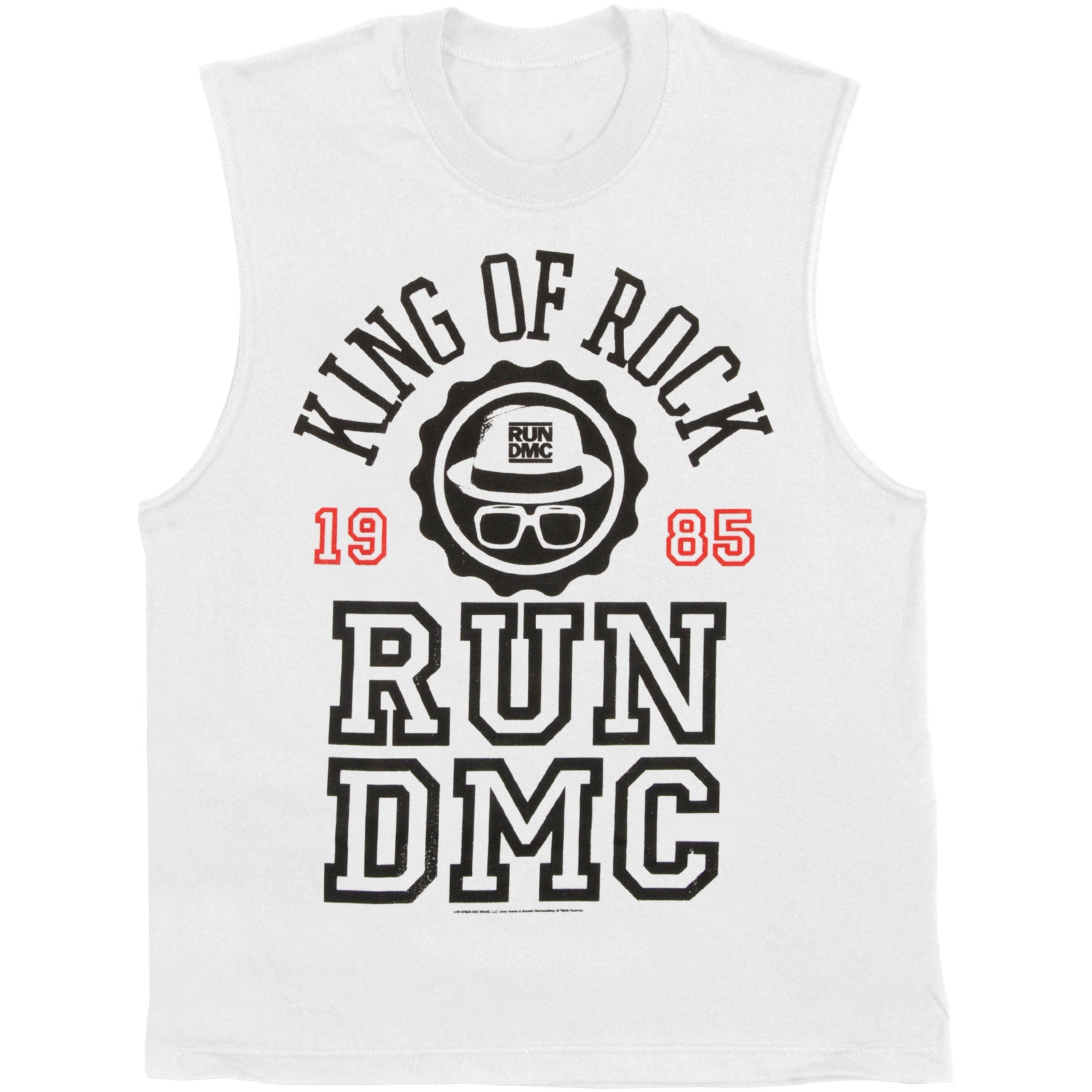 Run DMC King Of Rock Mens Tank Front
