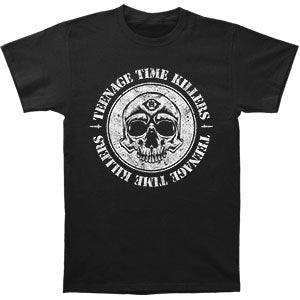 Teenage Time Killers Skull Slim Fit T-shirt Front