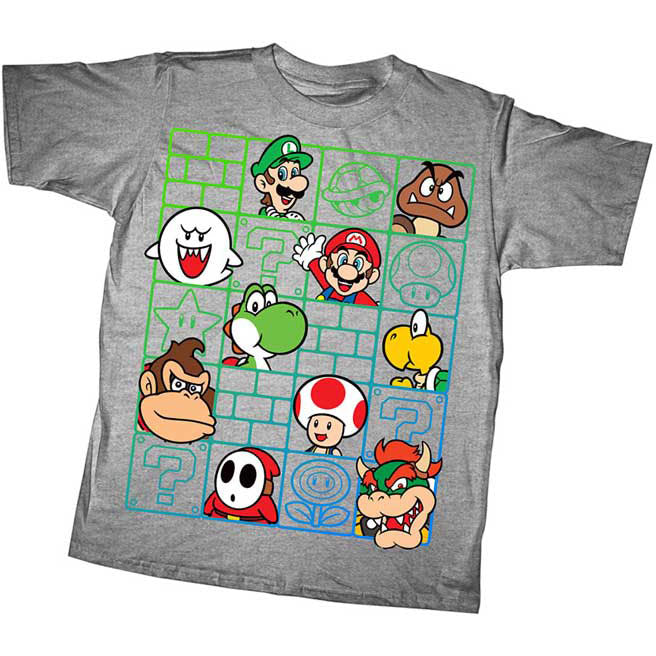Mario Cast Wall T-shirt