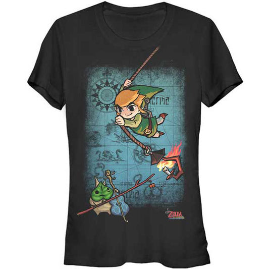 Zelda Map Swing Junior Top