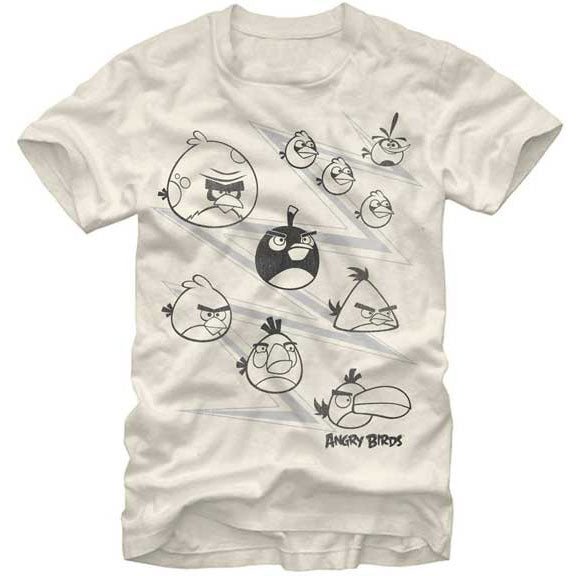 Angry Birds Outlines T-shirt