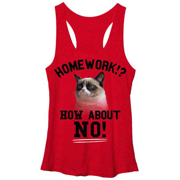 Grumpy Cat No Homework T-shirt