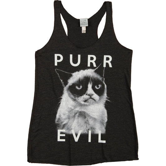 Grumpy Cat Purr Face Womens Tank