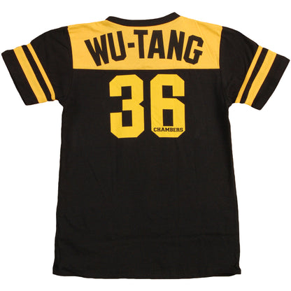 Wu Tang Clan #36 Striped Sleeve V-Neck Jersey Soccer  Jersey Back