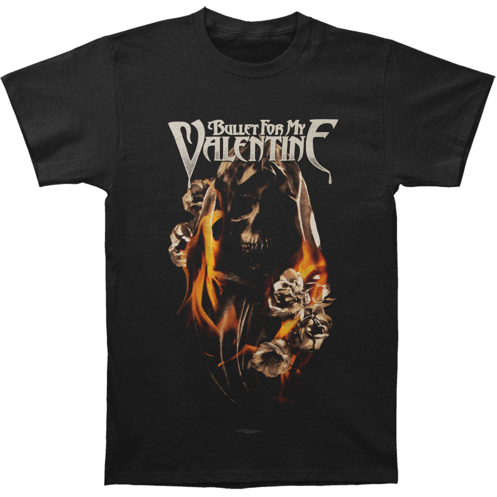 Burning Roses Slim Fit T-shirt