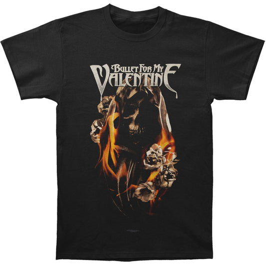 Burning Roses Slim Fit T-shirt