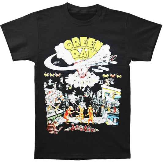 Green Day Dookie Dogs Slim Fit T-shirt Front
