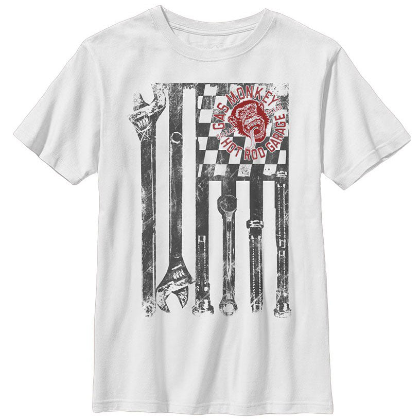 Gas Monkey Wrenched Flag T-shirt