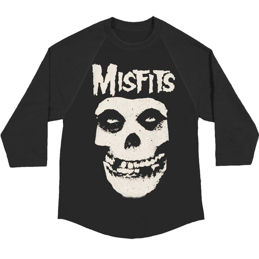 Misfits Classic Fiend Mens Raglan T Baseball Jersey Front