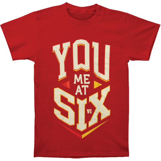 You Me At Six Block Logo Regular Mens Soft T Slim Fit T-shirt Front