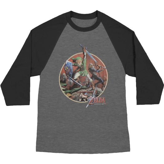 Zelda Sword Fight Baseball Jersey Front