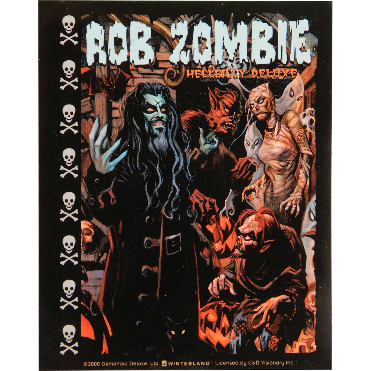 Rob Zombie Sticker Front