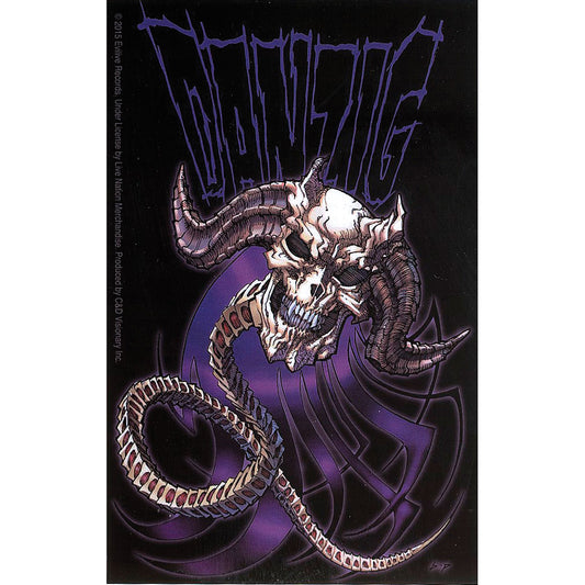 Danzig Purple Demon Sticker Front