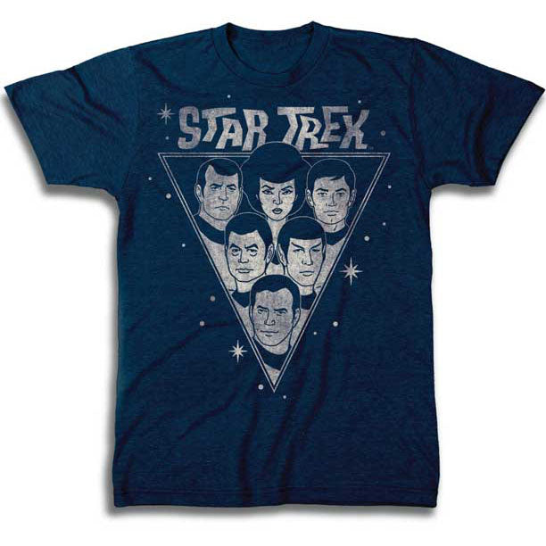 Star Trek Group Cartoon T-shirt