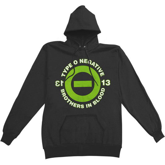 Type O Negative Blood 13 Distressed Pull Over Hooded Fleece Hooded Sweatshirt Front