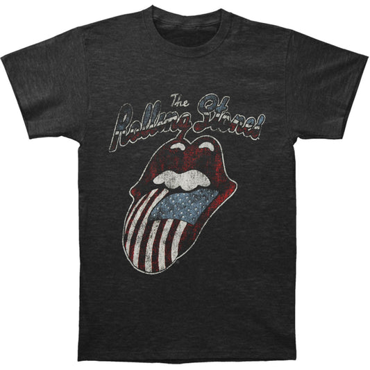Rolling Stones Tour Of America Enzyme Wash Vintage T-shirt Front