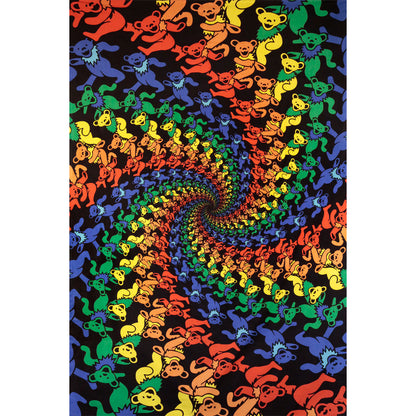 Grateful Dead 3-D Dancing Bear Spiral Tapestry