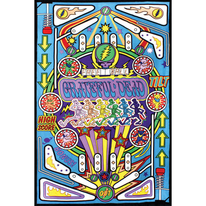 Grateful Dead 3-D Pinball Machine 60x90 Tapestry