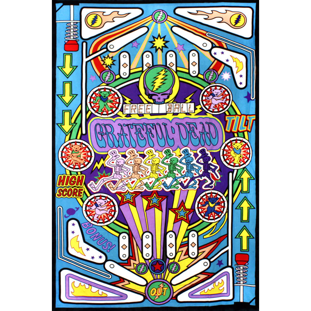 Grateful Dead 3-D Mini Pinball 30x45 Tapestry