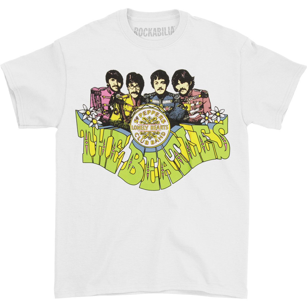 Beatles Sgt. Pepper's Cartoon T-shirt Front