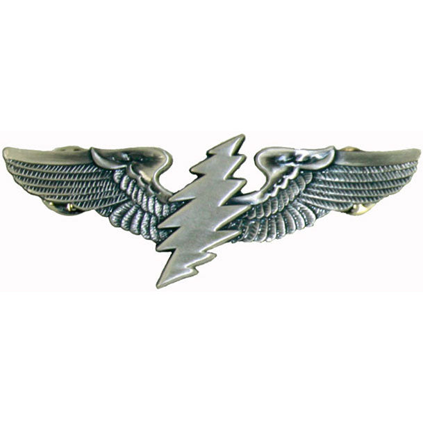 Grateful Dead Lightning Bolt Rockwings Small Pewter Pin Badge