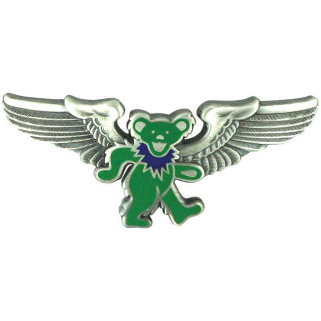 Dancing Bear Rockwings Small Pewter Pin Badge