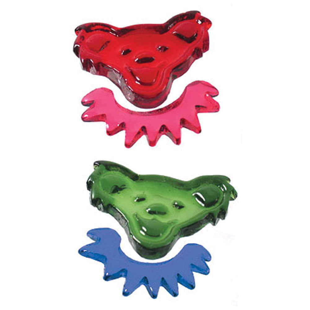 Grateful Dead Bear Head Gels (Colors May Vary) Window Cling Front