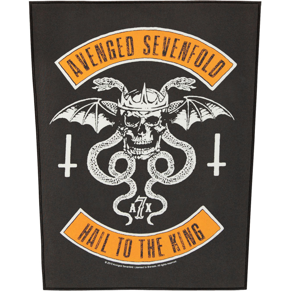 Avenged Sevenfold Biker Back Patch Front