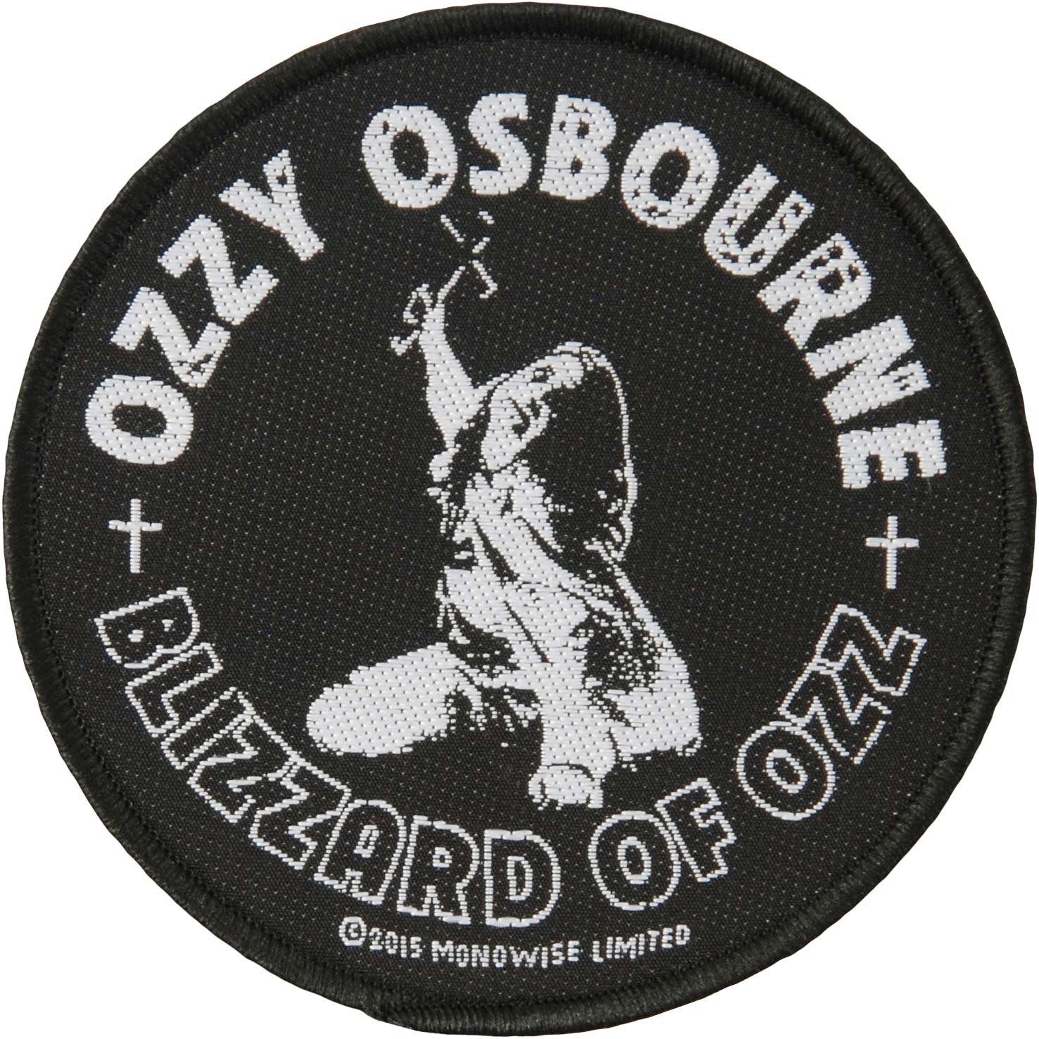 Ozzy Osbourne Blizzard Of Ozz Woven Patch Front