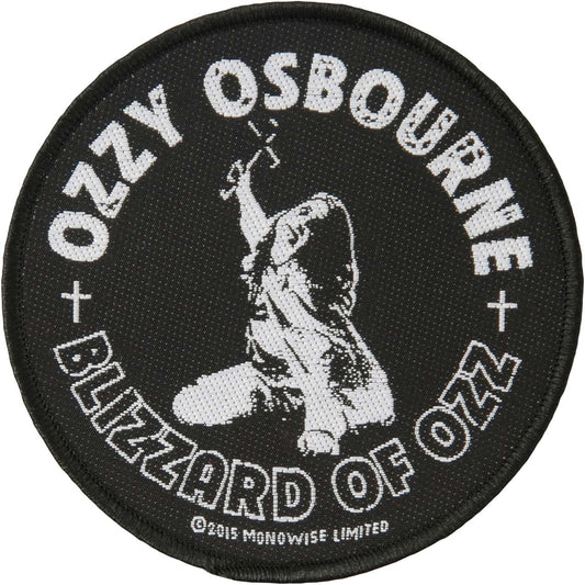 Ozzy Osbourne Blizzard Of Ozz Woven Patch Front