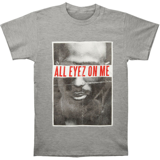 All Eyez on Me Hteaher Grey T-shirt