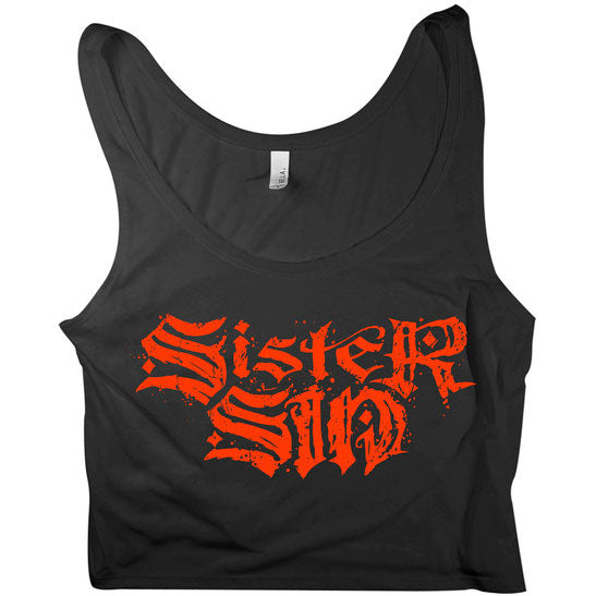 Sister Sin Logo Crop Top Junior Top Front