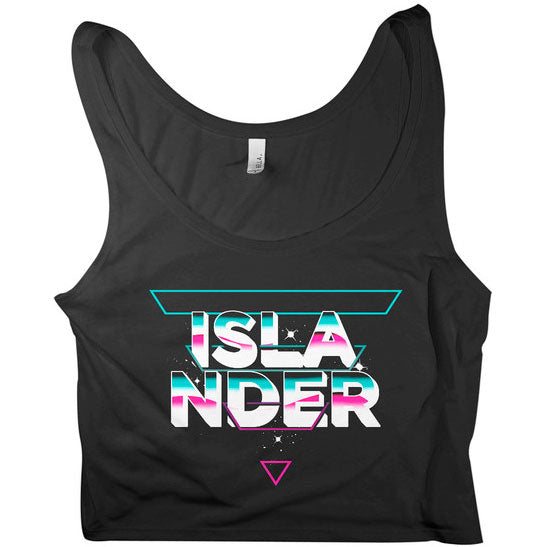 Islander 80's Crop Top Junior Top Front