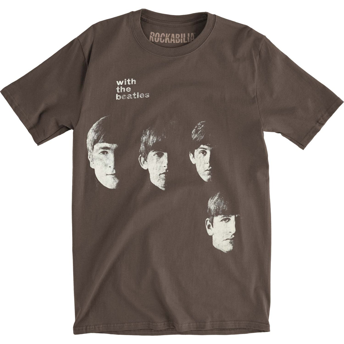 With The Beatles Vintage T-shirt Front
