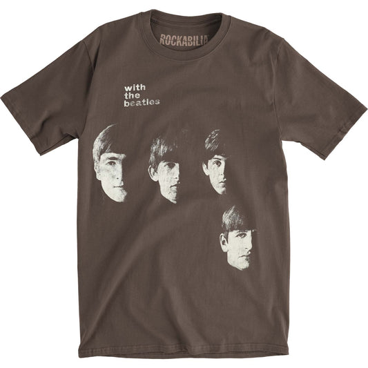 With The Beatles Vintage T-shirt Front