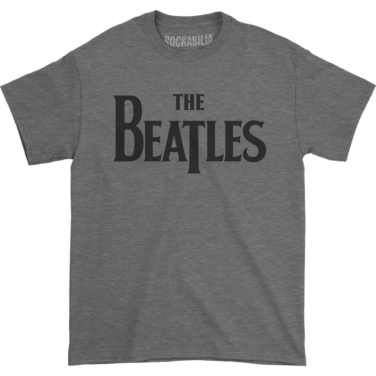 Beatles Drop T Logo (Flocked) Vintage T-shirt Front