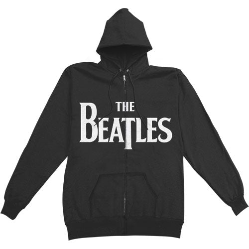 Beatles Drop T Logo Zippered Hooded Sweatshirt Front