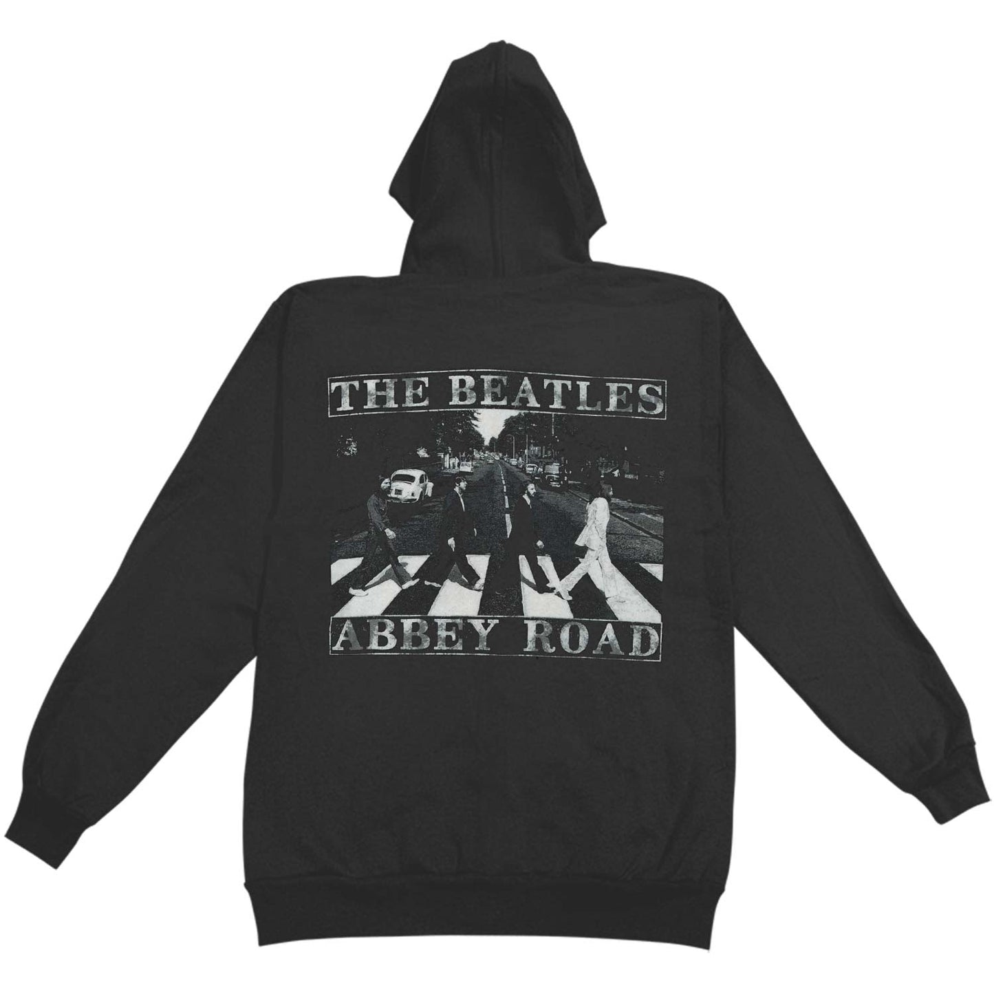 Beatles Abbey Road (Back Print) Zippered Hooded Sweatshirt Back