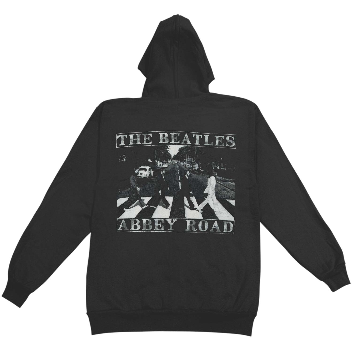 Beatles Abbey Road (Back Print) Zippered Hooded Sweatshirt Back
