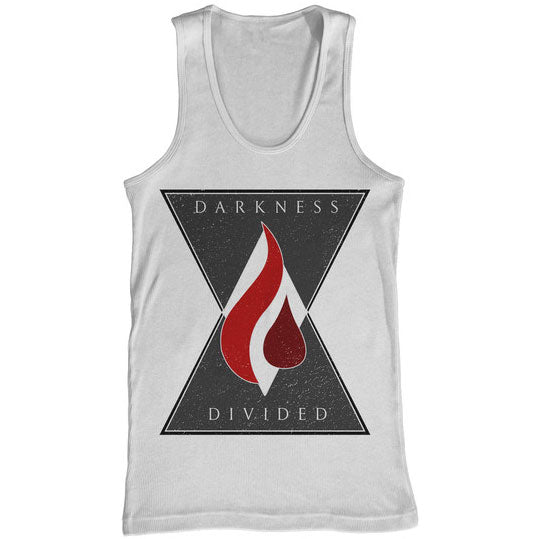 Darkness Divided Flame Mens Tank Front
