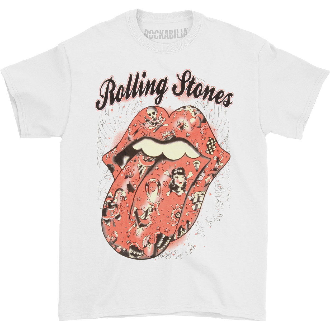 Rolling Stones Tattoo Flash T-shirt Front